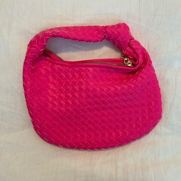 Anthropologie Fuchsia Woven Mini Bag - Picture 1 of 6